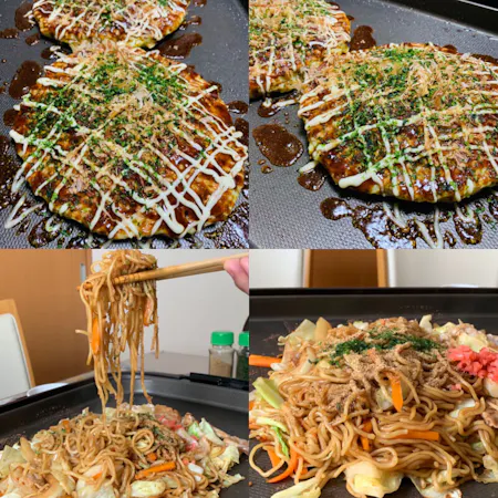 【Yakisoba and Okonomiyaki】 You can make two types of dishes: yakisoba and okonomiyaki