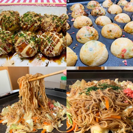 【Yakisoba and Takoyaki】 You can make two types of dishes: Yakisoba and Takoyaki