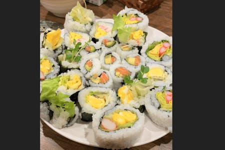 Colourful Japanese Sushi roll