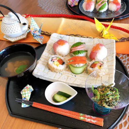 Let's make happy SUSHI❤︎ we make Sushi Ball called 'Temarizushi'