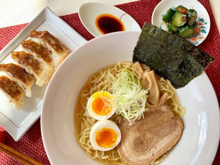 Home style Ramen & Homemade Gyoza from scratch