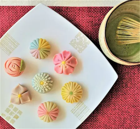 Traditional Japanese sweets "Nerikiri" & Matcha (Solo Friendly)