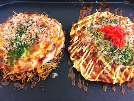 ■online■ Okonomiyaki (Japanese savory pan cake)