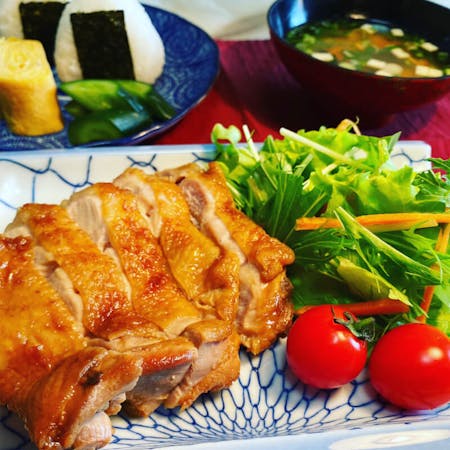 From Kyoto! Teriyaki chicken set meal with oven experience