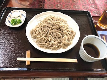 Handmade  soba noodle s in a  traditional  farmhouse in Kyoto 