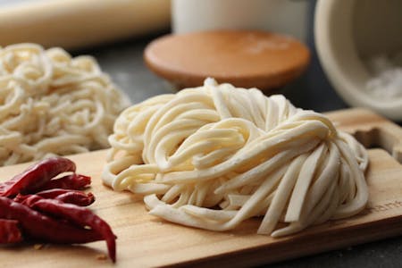 Udon noodle and Wagyu beef from scratch