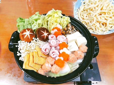 Let\'s make udon and chanko nabe, a traditional Japanese dish★