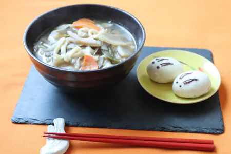 Make Kenchin-style FRESH UDON & USAGI MANJYU
