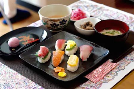 Sushi cooking and Tea ceremony(Matcha)