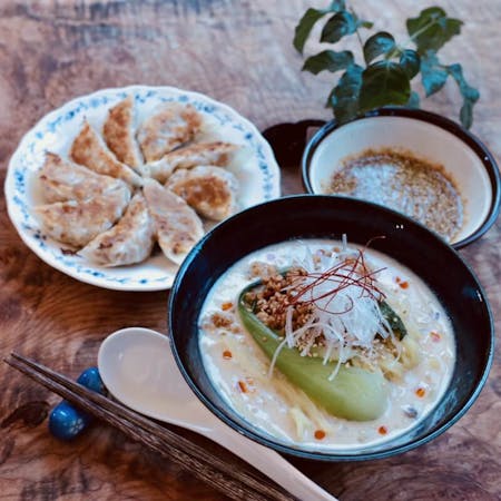 Vegan Ramen and Gyoza
