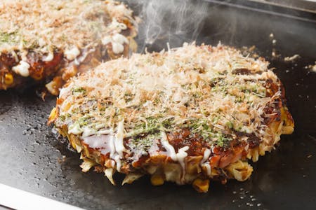 Okonomiyaki 
Japanese soul food