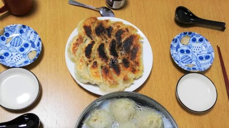 Enjoy Gyoza Dumpling class in central Kyoto