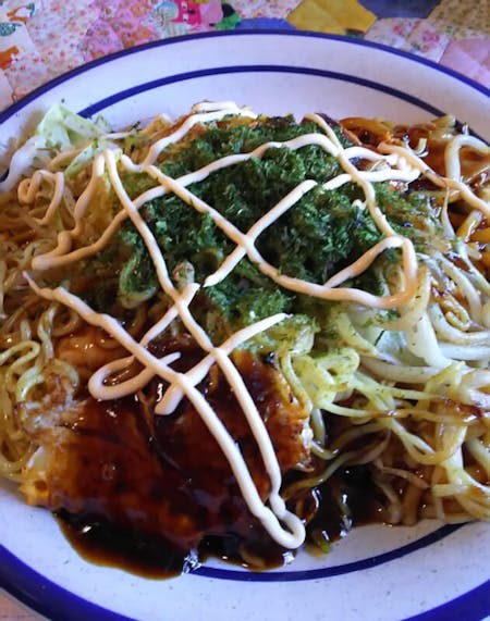 Hiroshima-style okonomiyaki cooking class