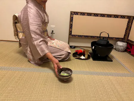 Tea Ceremony Experience of Japanese Traditional Culture with beautiful Japanese sweets!