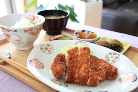[Private Cooking Class] Crispy Tonkatsu, Japanese Home-Style Side Dishes, Homemade Miso Soup, Wagashi & Matcha Experience (Vegan Options Available)