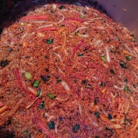 Cook your own vegan Kimchi with original fermented sauce and fresh vegetables in Kyoto. 