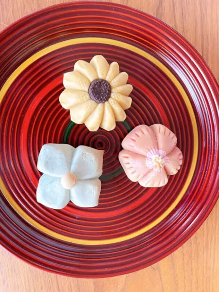Enjoy seasonal Japanese sweets and matcha