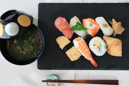 [Private Cooking Class] 3 Types of Sushi, Miso Soup, Wagashi & Matcha Experience (Vegan Options Available)