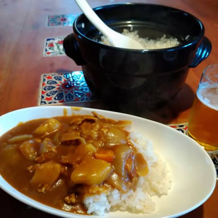 Let's eat curry and rice full of blessings from the earth