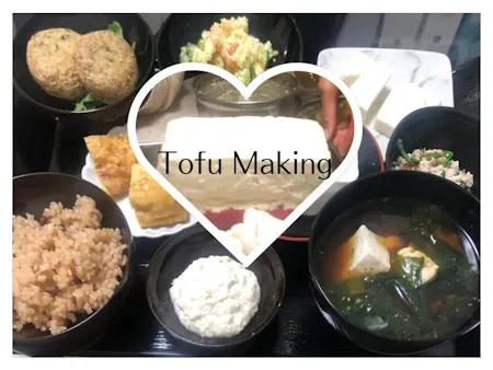 Study about Tofu, Tofu Making & Shojin (vegan oriental) Dishes