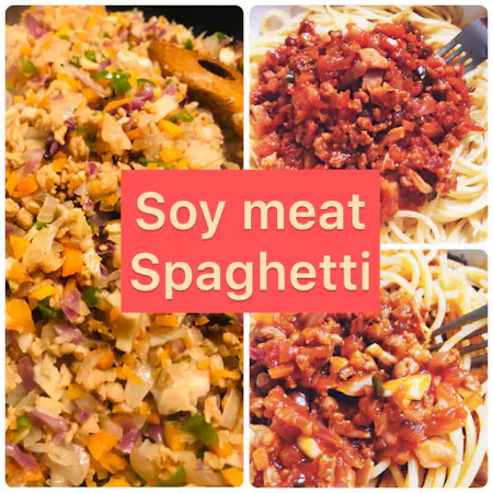 Vegan soy meat spaghetti kanazawa