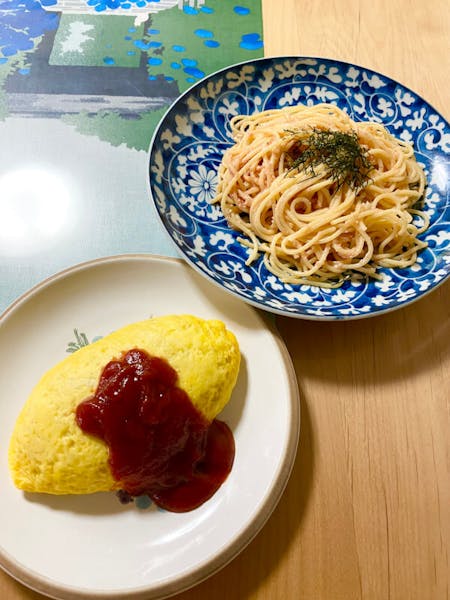Let’s cook Japanese Rice Omelet and Japanese Pasta!