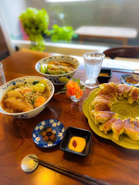 Making Ramen and Gyoza together! + Matcha Latte, Origami & Homemade dessert [Minimum of 2 people]