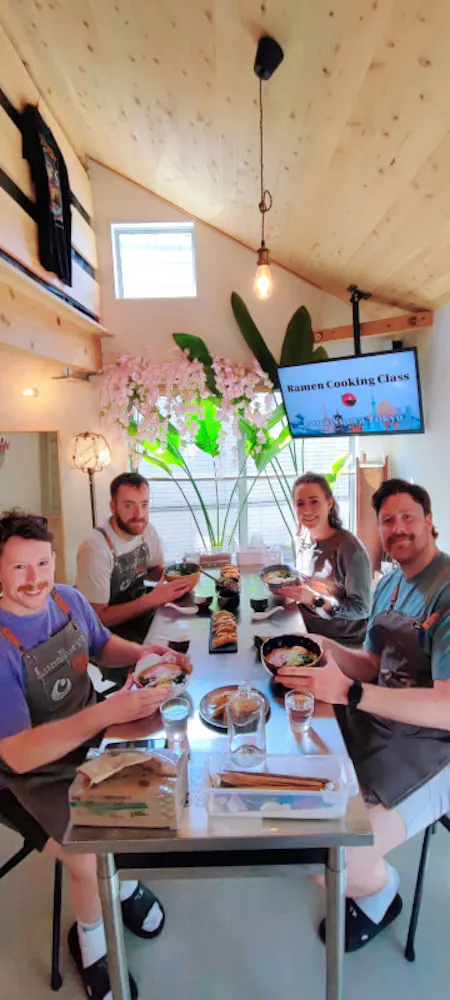 Indoor activity: Cooking Authentic Ramen & Gyoza with Chef/Vegitarian Ramen