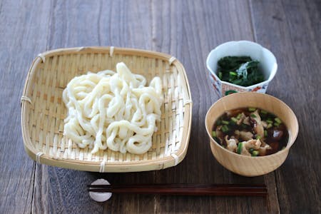 Homemade Udon Noodles and UMAMI-DASHI noodle soup