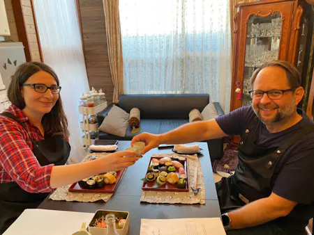 Authentic Sushi and Japanese Omelet Making Experience in Osaka (Miso soup, Wagyu sushi and matcha tea ceremony included!)