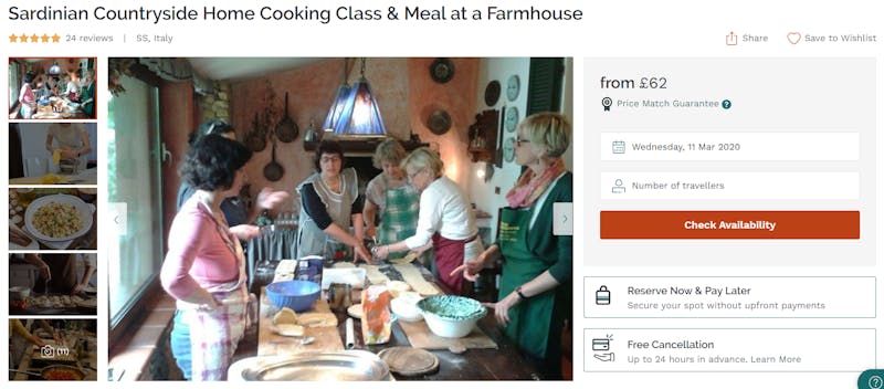 Sardinian Countryside Home Cooking Class