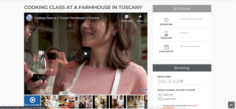 Cooking Class at a Farmhouse in Tuscany