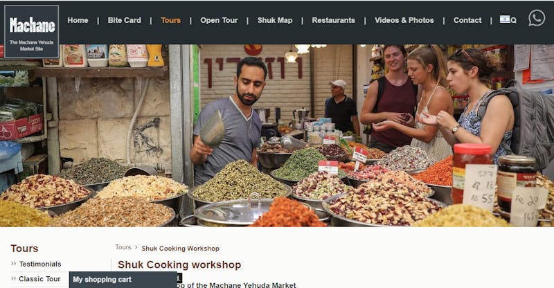 Cooking workshop of the Mahane Yehuda Market