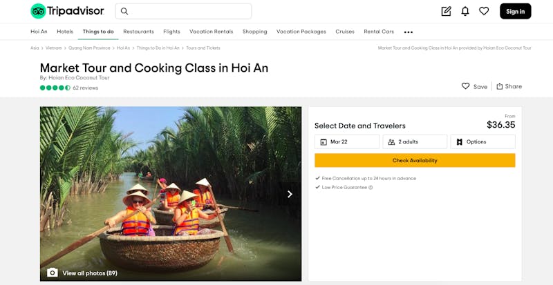 Market Tour and Cooking Class in Hoi An