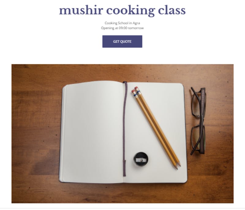 Mushir Cooking Class