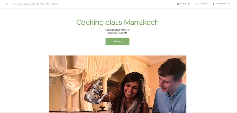 Cooking Class Marrakech