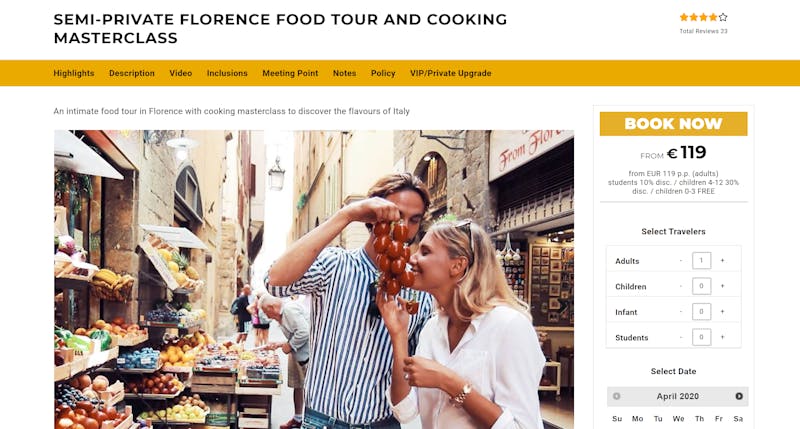 Florence Food Tour and Cooking Masterclass