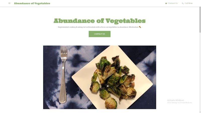 Abundance of Vegetables