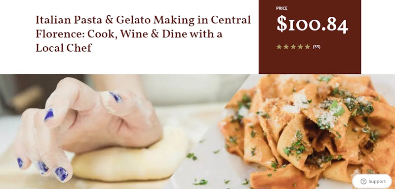 Italian Pasta and Gelato Making