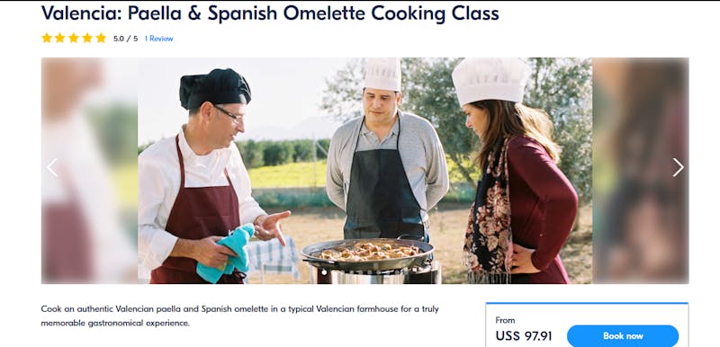 Paella and Spanish Omellete Cooking Class