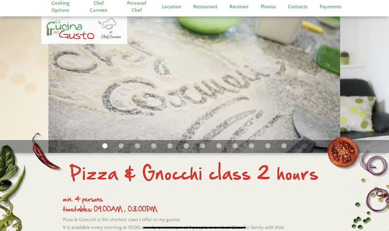 Pizza and Gnocchi Class