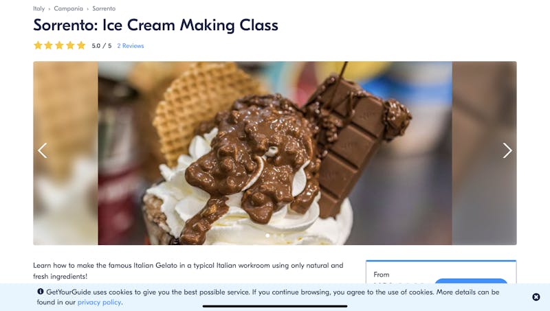 Sorrento: Ice Cream Making Class