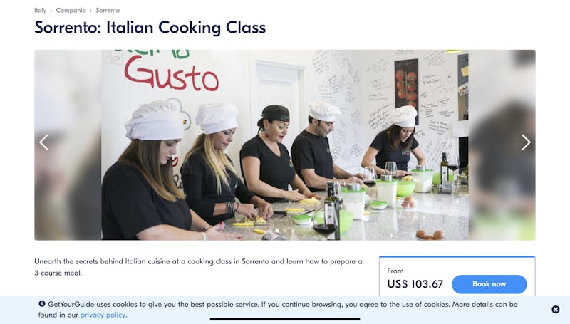 Sorrento: Italian Cooking Class