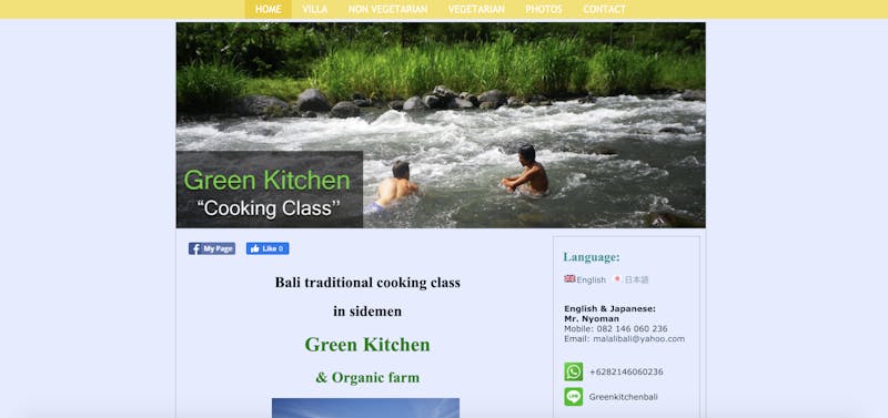 Green Kitchen cooking class