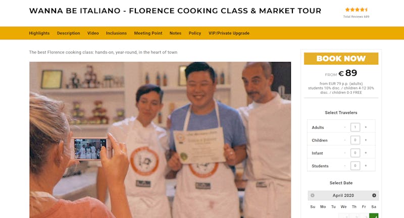 Wanna Be Italian Florence Cooking Class and Market Tour