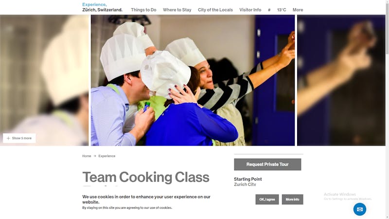 Team Cooking Class Zurich