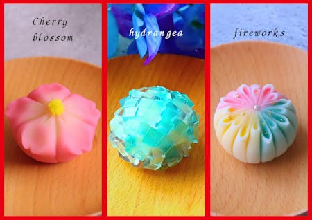 Wagashi and Matcha Experience: A Cultural Journey in a Historical Building in Kawagoe,north of Tokyo : Sakura, fireworks＆hydrangea【gluten-free/vegetarian/Halal OK！】