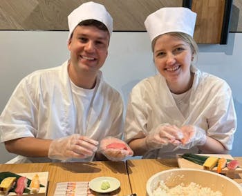 Sushi Making Osaka Dotonbori!(Vegan,Halal available)