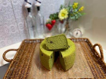 Healthy Rice flour chiffon cake with Matcha flavor 
Gluten Free 
Class at Yokohama, Kanagawa    