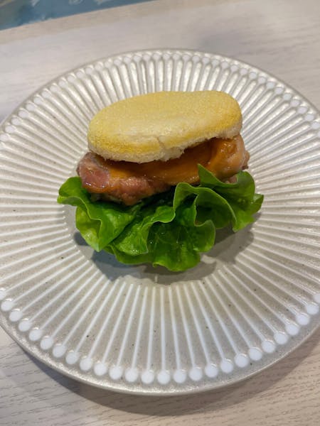 Rice flour English muffin sandwich with teriyaki chicken
Gluten Free
Class at Yokohama, Kanagawa